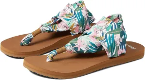 Sanuk Sling Soft Top Tropical Pink/Green 10 B (M)
