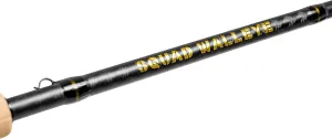 Savage Gear 7'3" Squad Walleye Spinning Rod, 1 Piece Fishing Rod with Hook Keeper, Medium Power, 6-12 lb Line Rating, 1/8-1/2 oz Lure Rating