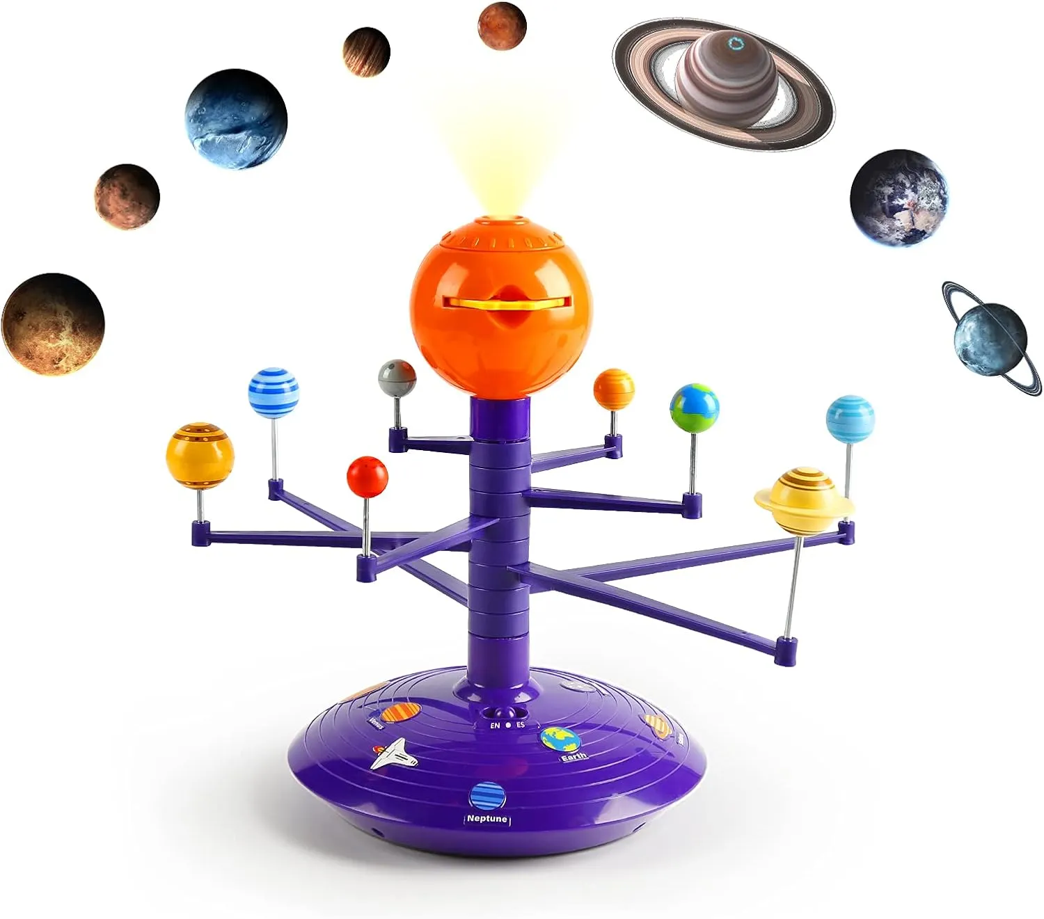 Science Can Solar System for Kids, Talking Astronomy Solar System Model Kit, Planetarium Projector with 8 Planets STEM Space Toys for 3 4 5  Years Old Boys Girls