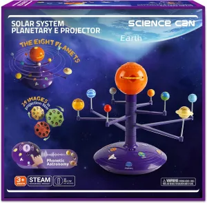 Science Can Solar System for Kids, Talking Astronomy Solar System Model Kit, Planetarium Projector with 8 Planets STEM Space Toys for 3 4 5  Years Old Boys Girls