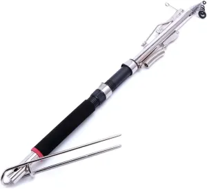 Sea Rivers Fishing Telescopic Rod Automatic Fishing Rod Sea Rivers Lake Fish Rod Spring Stand for Travel Fishing