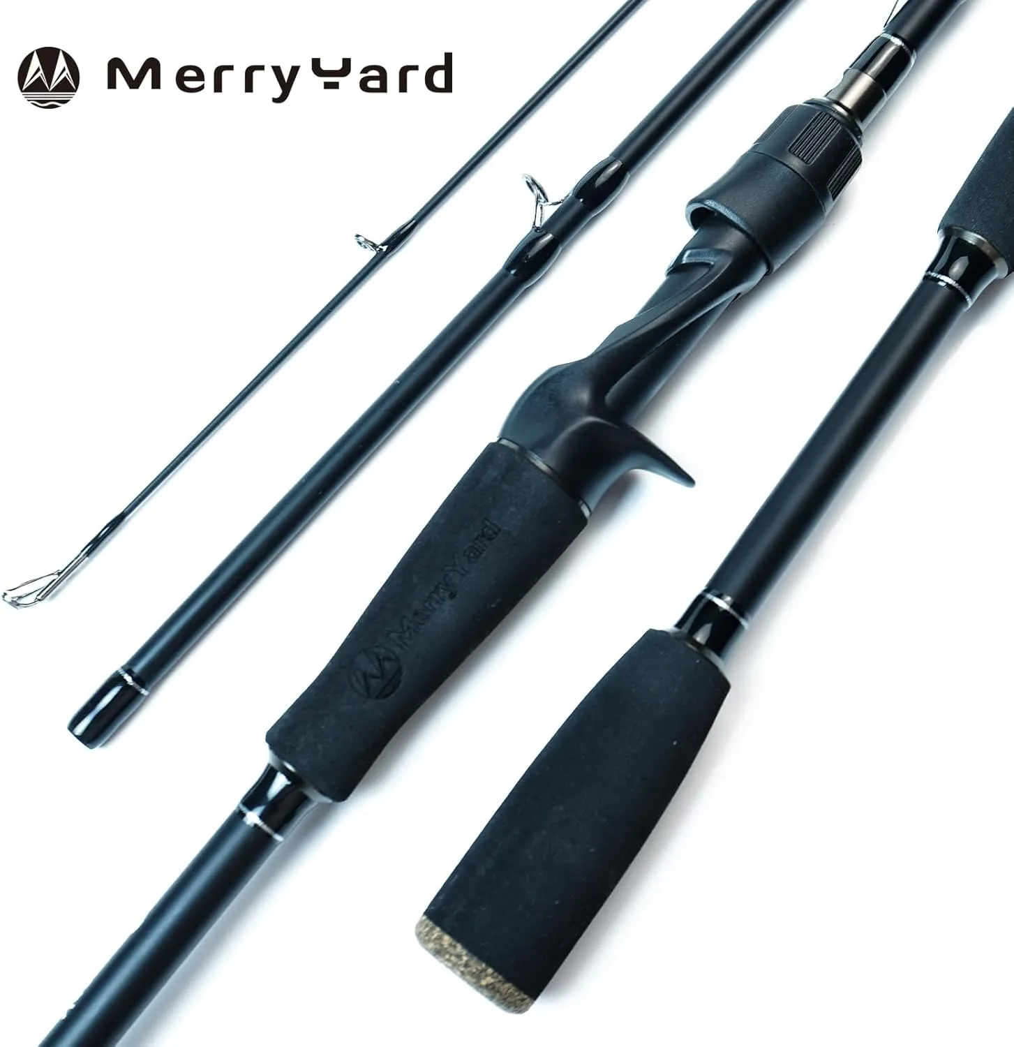 Seahawk II Casting & Spinning Graphite Travel Fishing Rods(2 pcs),High Performance Carbon Blank 24T 30T, Stainless Steel Line Guides w/Zirconium Oxide Rings Tip Top