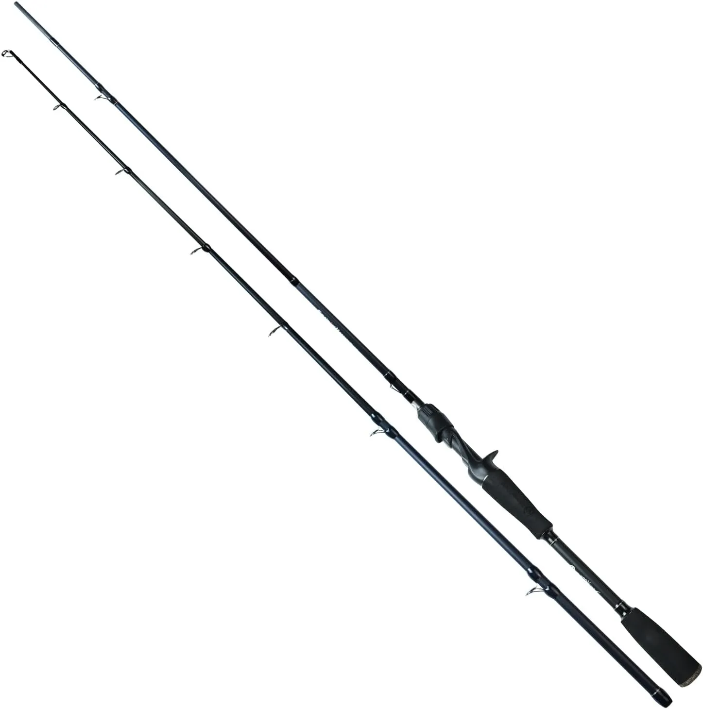Seahawk II Casting & Spinning Graphite Travel Fishing Rods(2 pcs),High Performance Carbon Blank 24T 30T, Stainless Steel Line Guides w/Zirconium Oxide Rings Tip Top