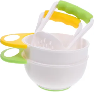 SECFOU Multifunctional Manual Grinding Bowl Baby Food Blender Processor Prep Bowl