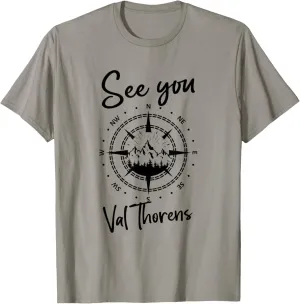 See You In Val Thorens France Hiking Vacation Ski T-Shirt