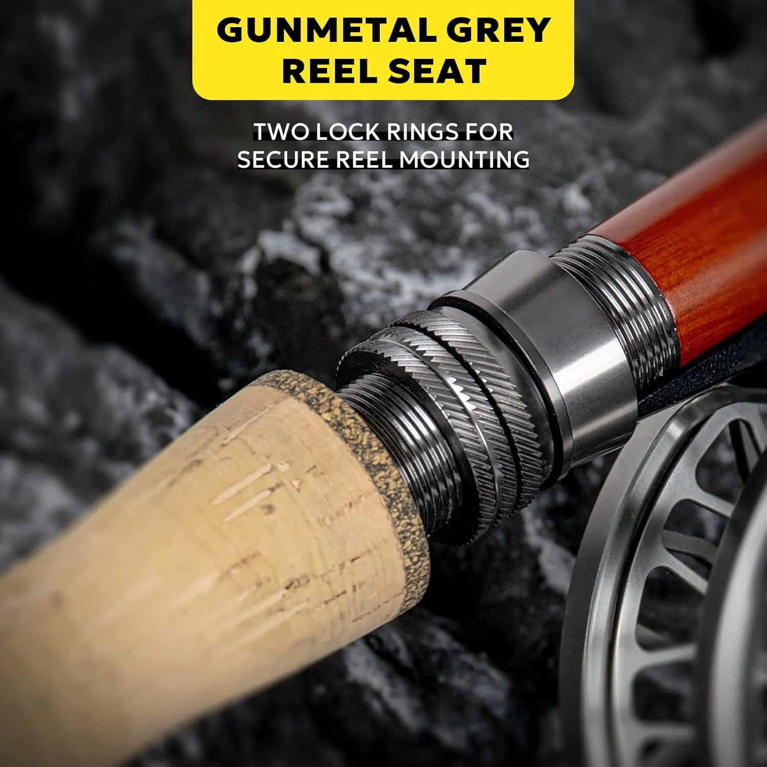 SF Shadow Walker Ⅰ Euro Nymph Rod European Nymphing Fly Fishing Fly Rod 2wt 3wt 10FT Shadow Yellow 24T Carbon Fiber with Durable Rod Tube, Medium Fast Action Fly Rod 4 Pieces