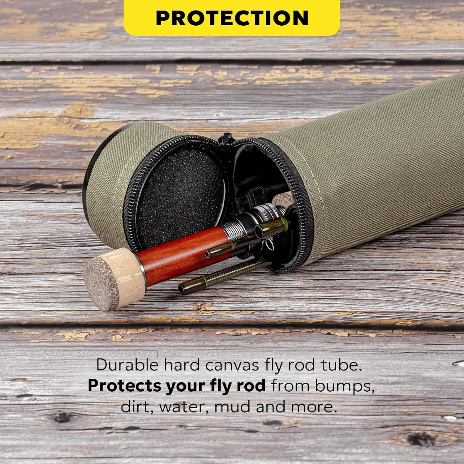 SF Shadow Walker Ⅰ Euro Nymph Rod European Nymphing Fly Fishing Fly Rod 2wt 3wt 10FT Shadow Yellow 24T Carbon Fiber with Durable Rod Tube, Medium Fast Action Fly Rod 4 Pieces