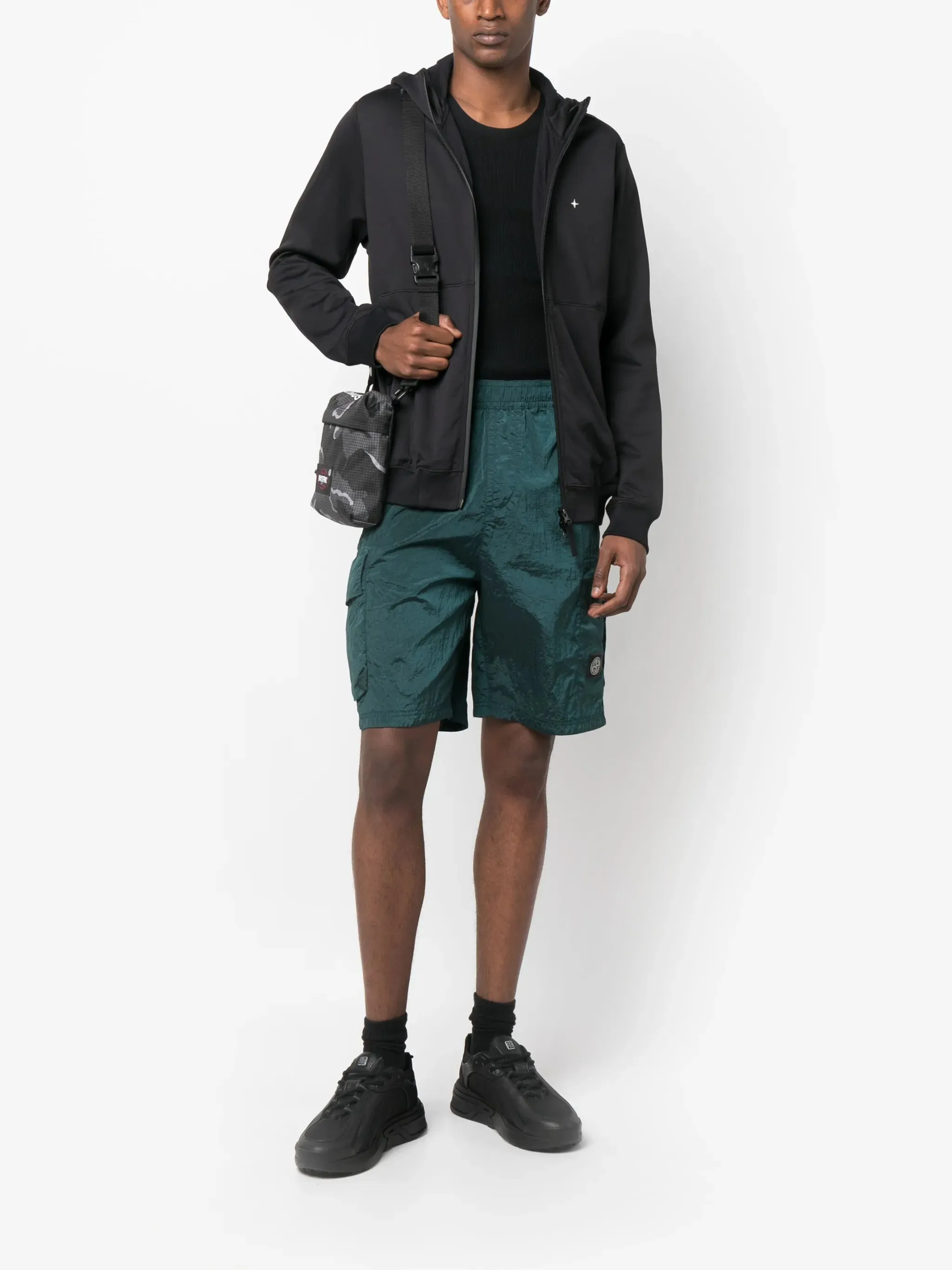 shorts Accessible crease-effect Exclusive event cargo