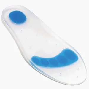 Silipos SoftZone 4014 Full Length Foot Insole - Medium, Latex-Free, Hypoallergenic Multi-Density Silicone Foot Cushion