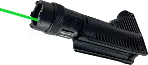 SiRiUSTAC AGC 1600 Lumens Picatinny Mount Rechargeable Tactical Flashlight, White LED and Green Laser Combo, Weaponlight with 320 Meters Beam Distance