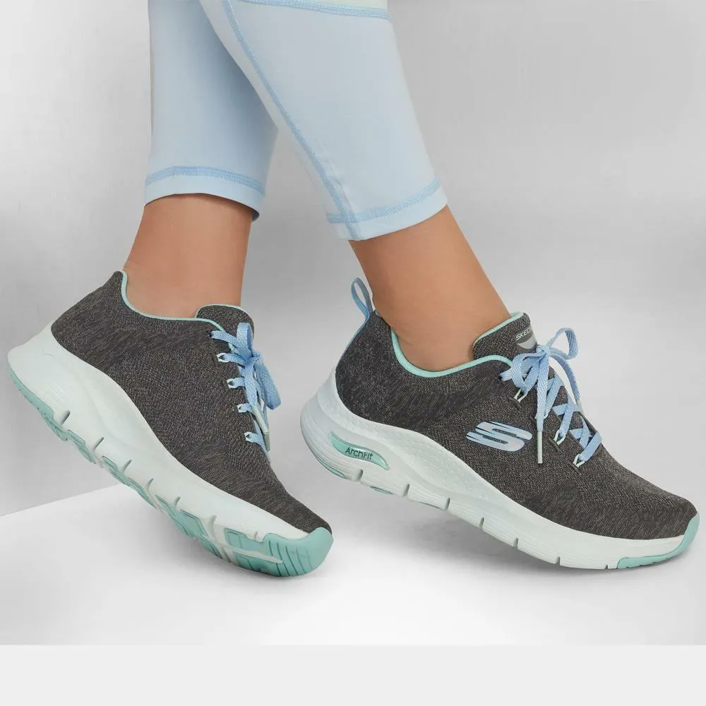 Skechers Ladies Arch Fit Comfy Wave Podiatrist Approved Shoes 149414/CCTQ
