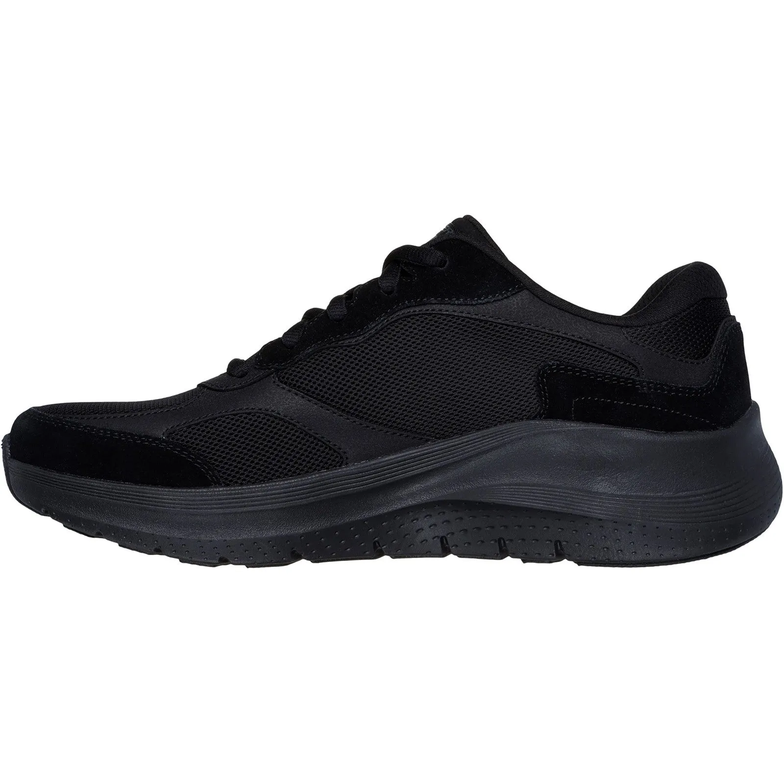 Skechers Mens Arch Fit 2.0 The Keep 232702-BBK Black Lace Up Shoe