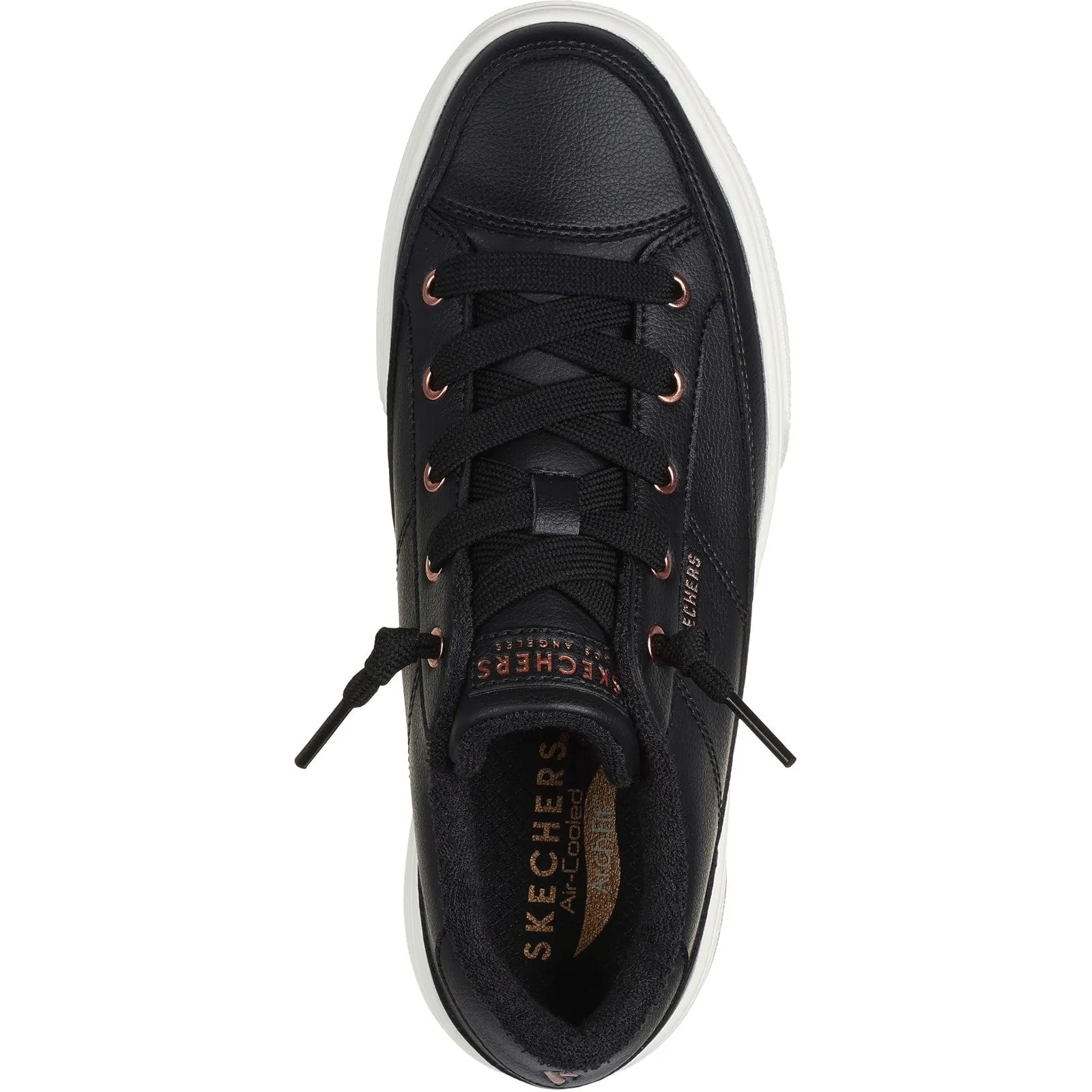 Skechers Womens Arch Fit Arcade On My Way 177189-BLK Black Lace Up Shoe