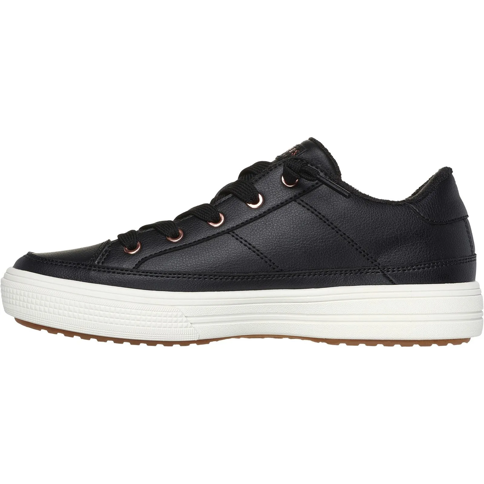 Skechers Womens Arch Fit Arcade On My Way 177189-BLK Black Lace Up Shoe