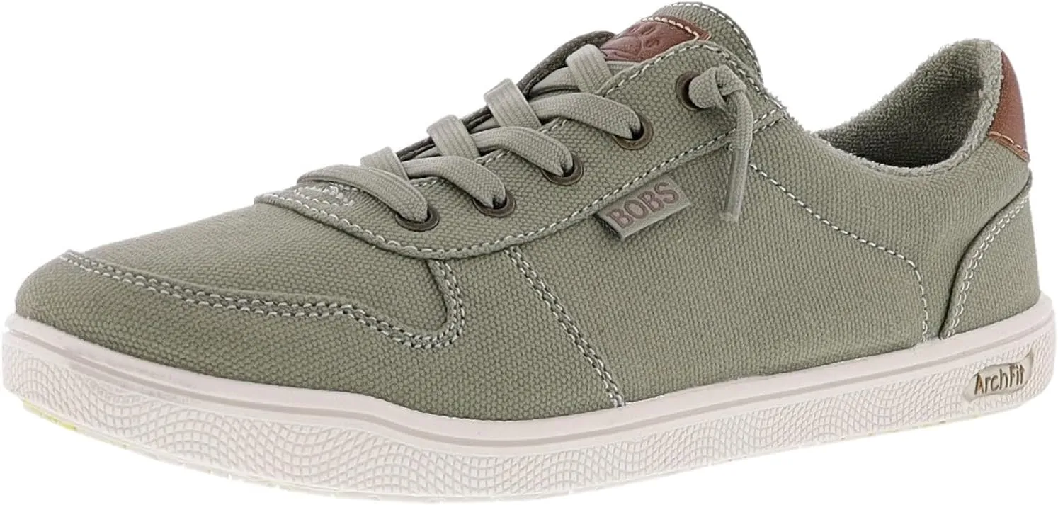 Skechers Women's Bob's Arch Fit B Cute- Epic Flair Walking Shoes, Olive, 8M