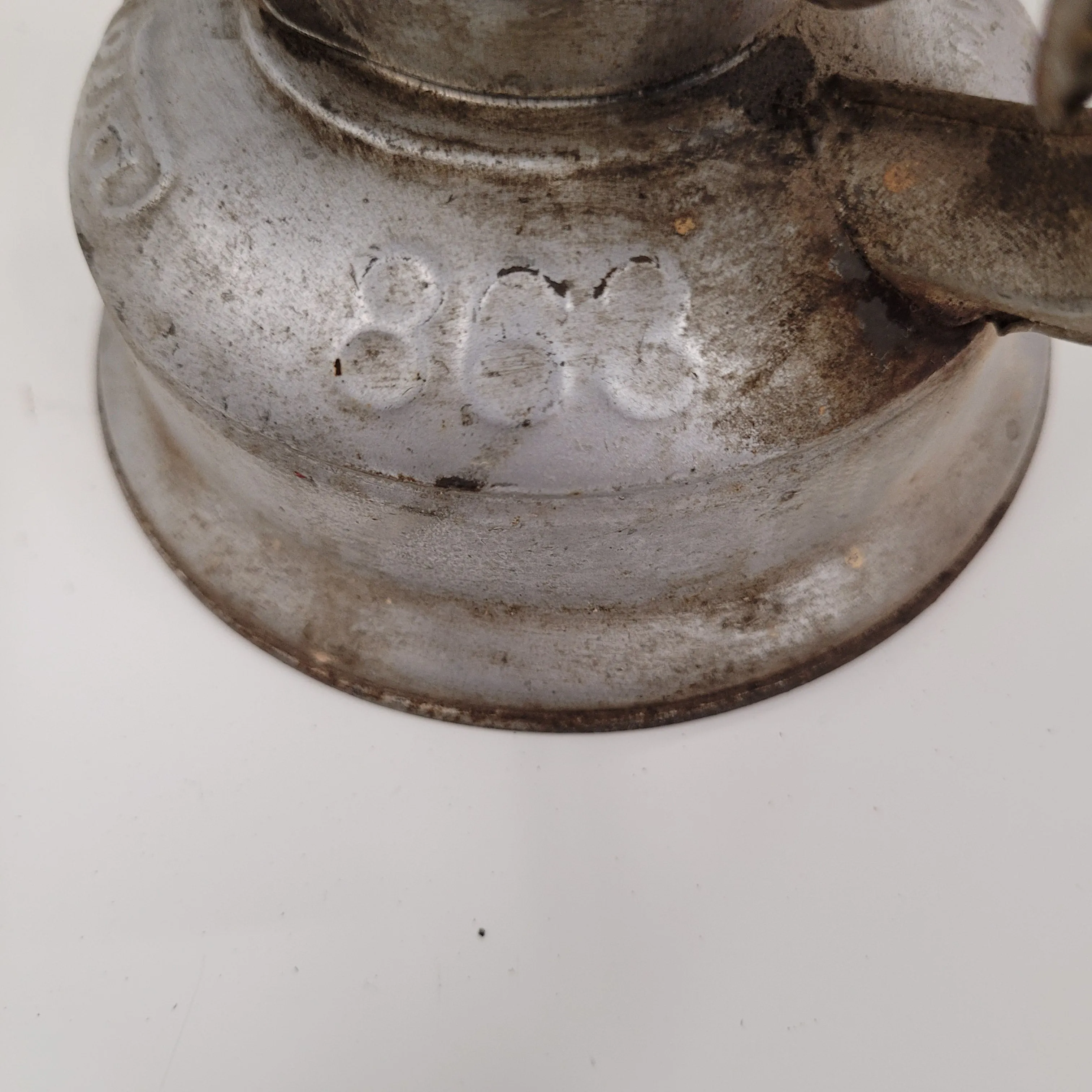 Small Antique Grey Meva No 868 Lantern Made In Czechoslovakia