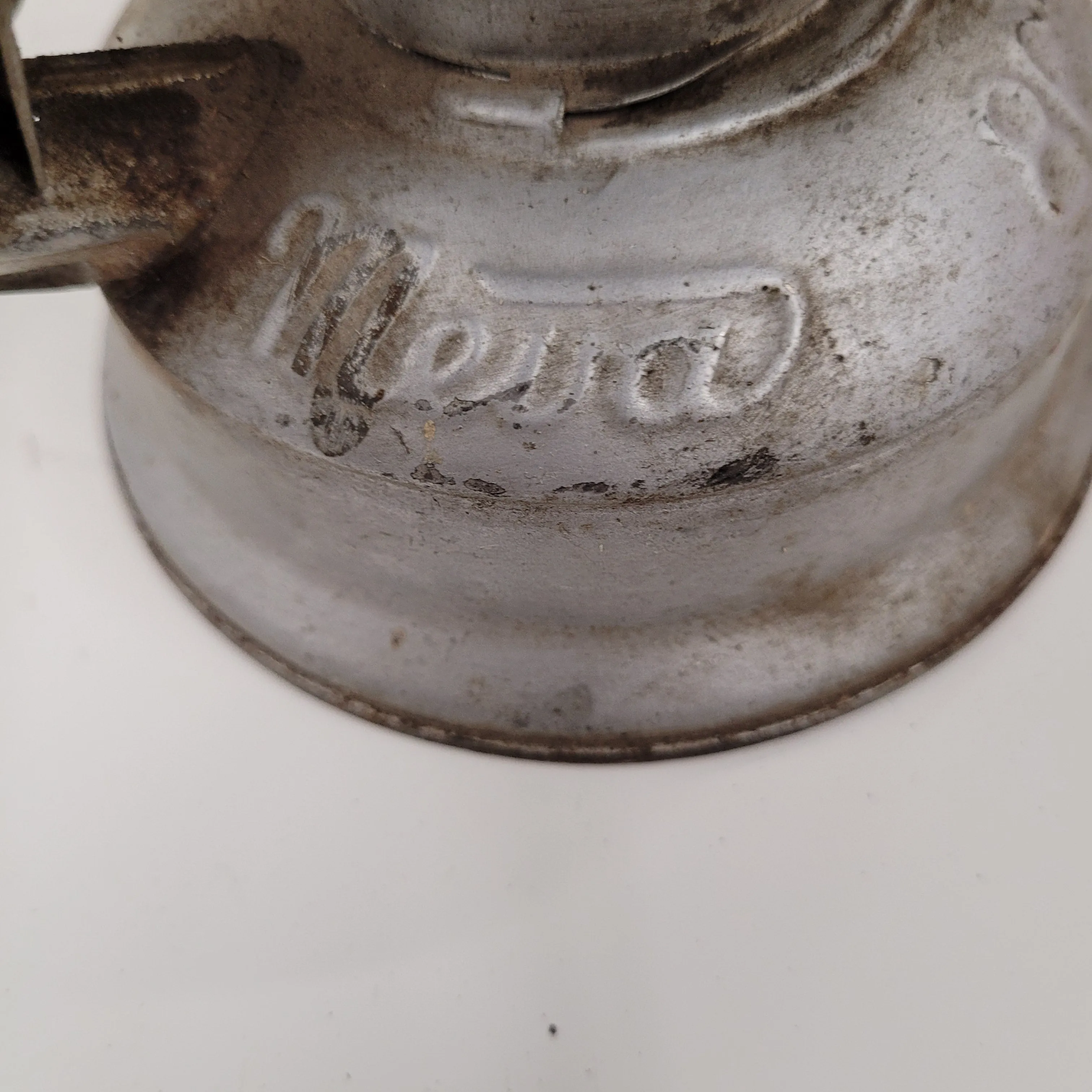 Small Antique Grey Meva No 868 Lantern Made In Czechoslovakia