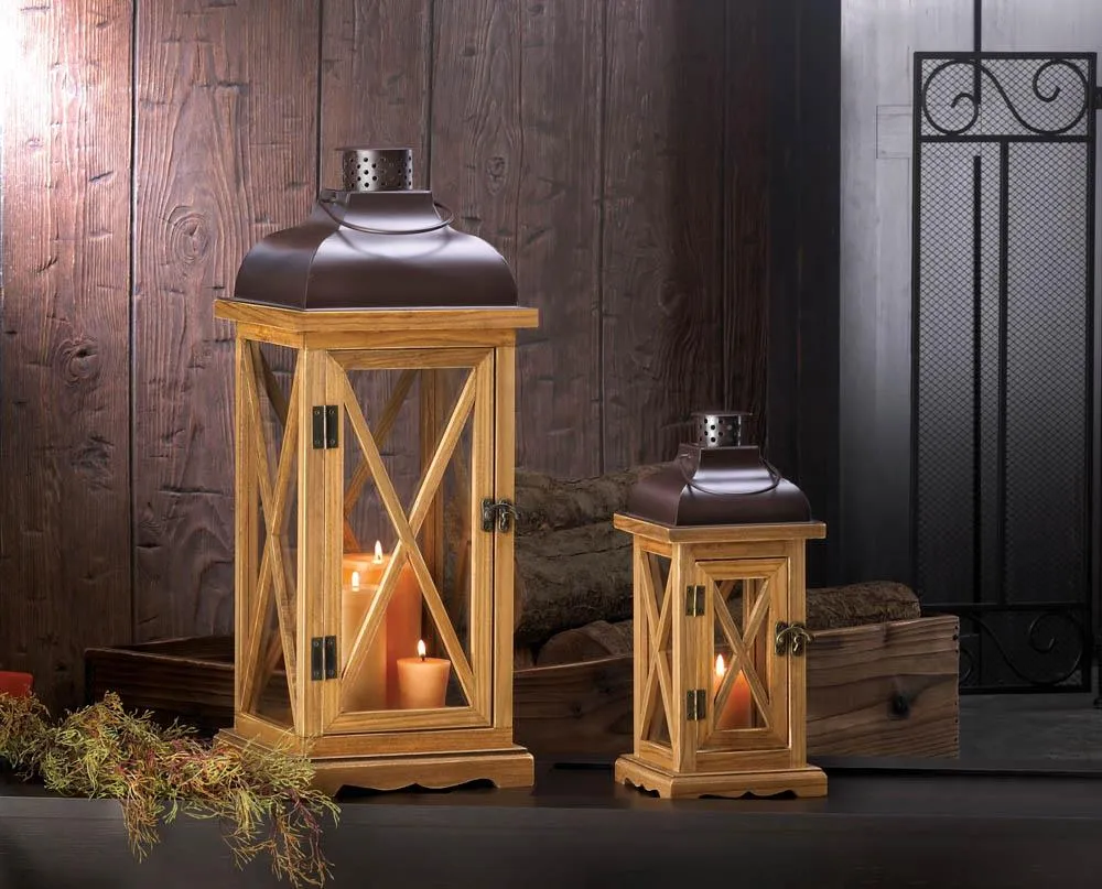 Small Hayloft Wooden Candle Lantern