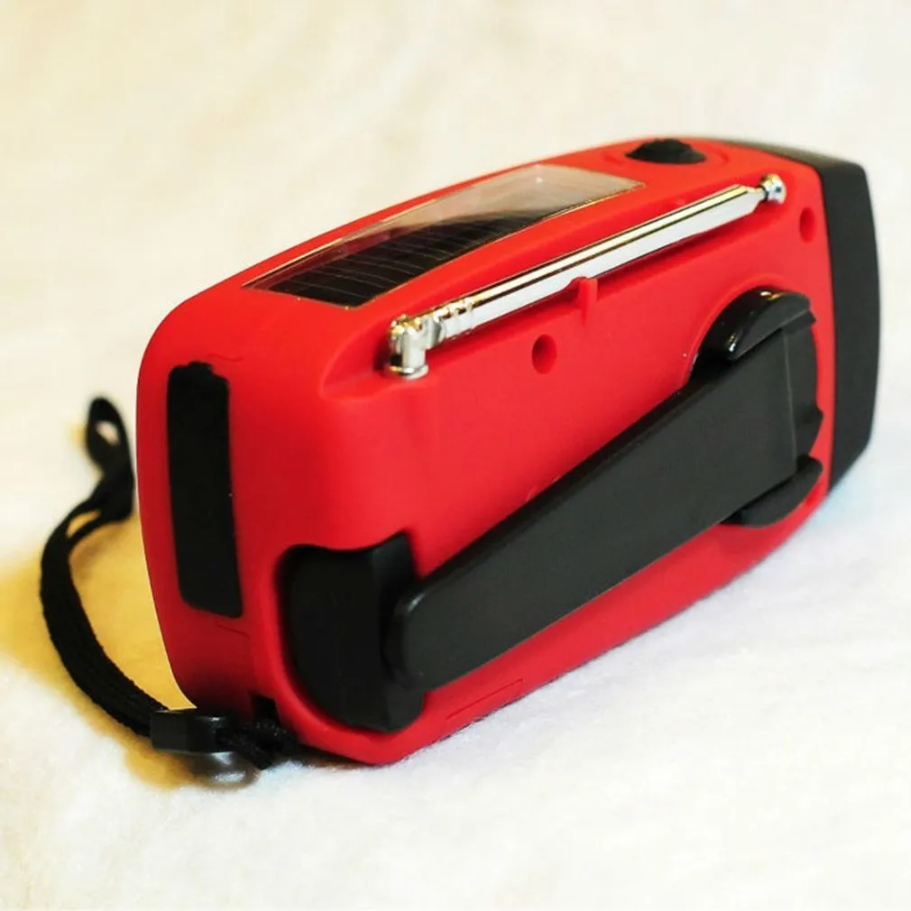 Solar hand crank USB charging radio flashlight | Aliyya Store