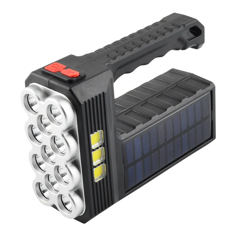 Solar Multi-Head LED Flashlight