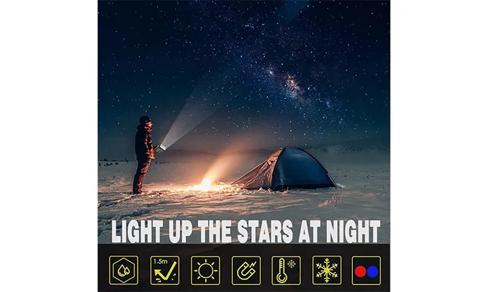 Solar Multi-Head LED Flashlight