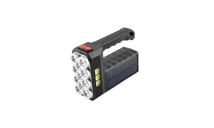 Solar Multi-Head LED Flashlight