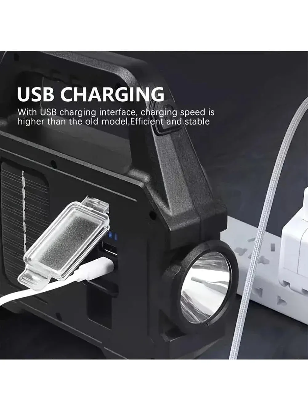 Solar Powered Camping Flashlight