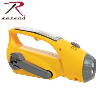 Solar/Wind Up Flashlight with Radio