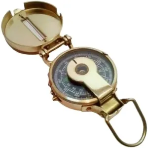Solid Brass Nautical Military Compass Pocket Compass gift