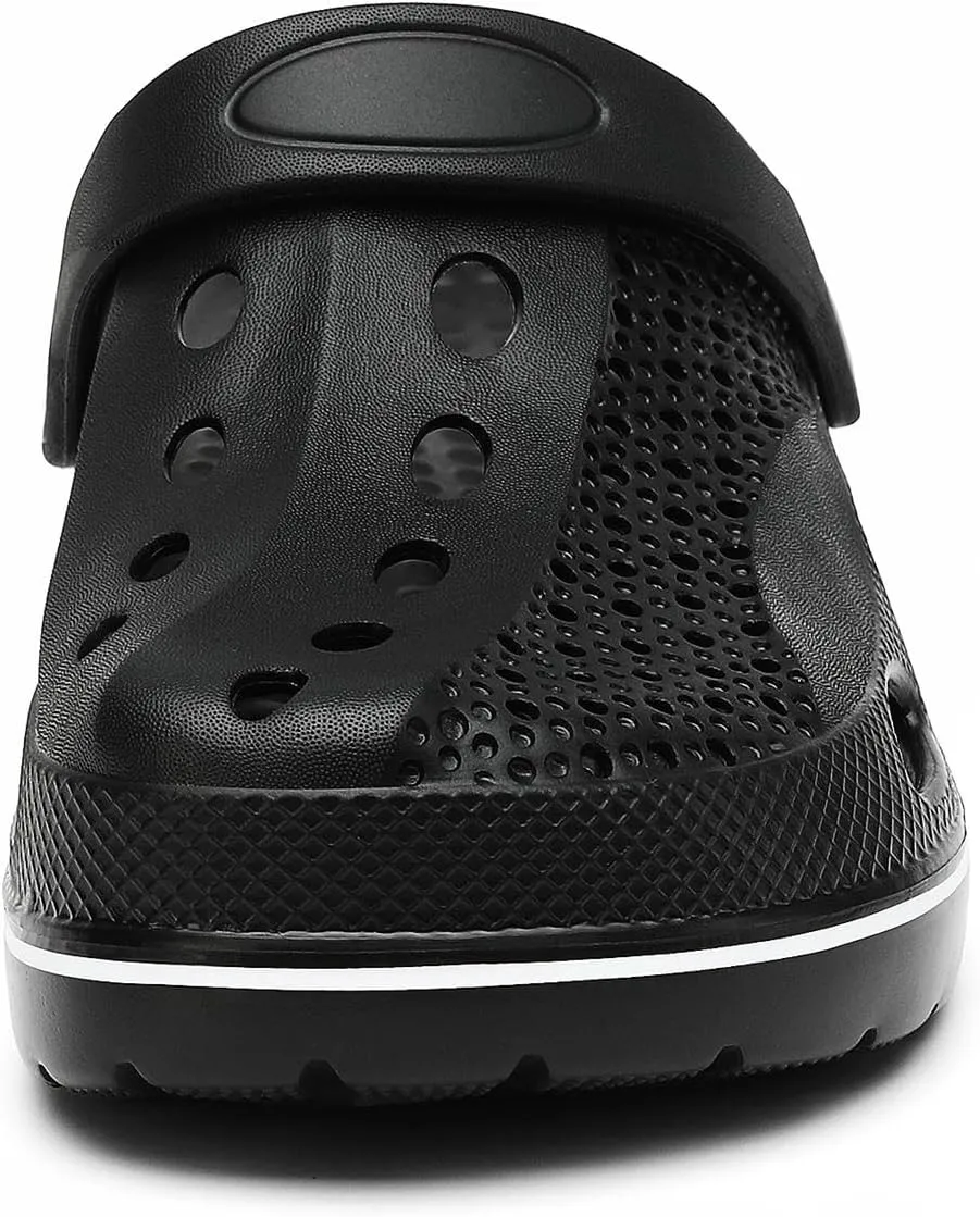 SOSOWHLTE Men's and Women's Arch Support Clogs Garden Shoes Slip-on Outdoor Beach Slippers with Removable Cushion Insole