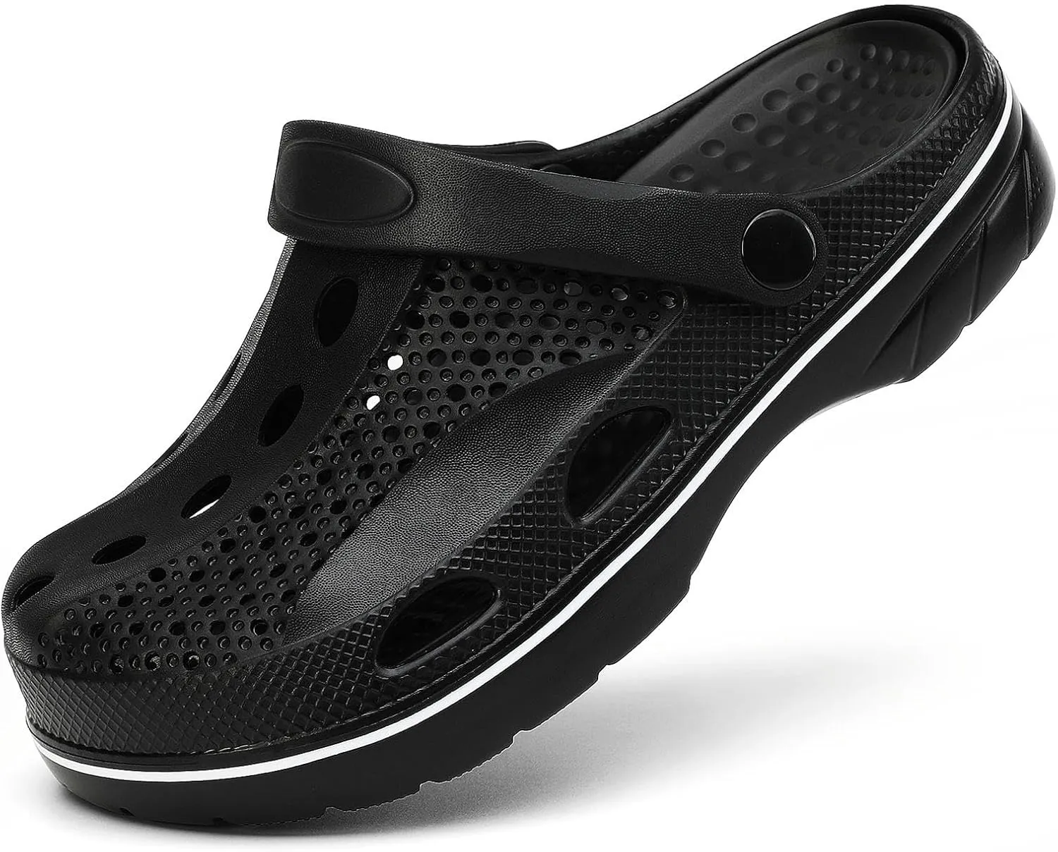 SOSOWHLTE Men's and Women's Arch Support Clogs Garden Shoes Slip-on Outdoor Beach Slippers with Removable Cushion Insole