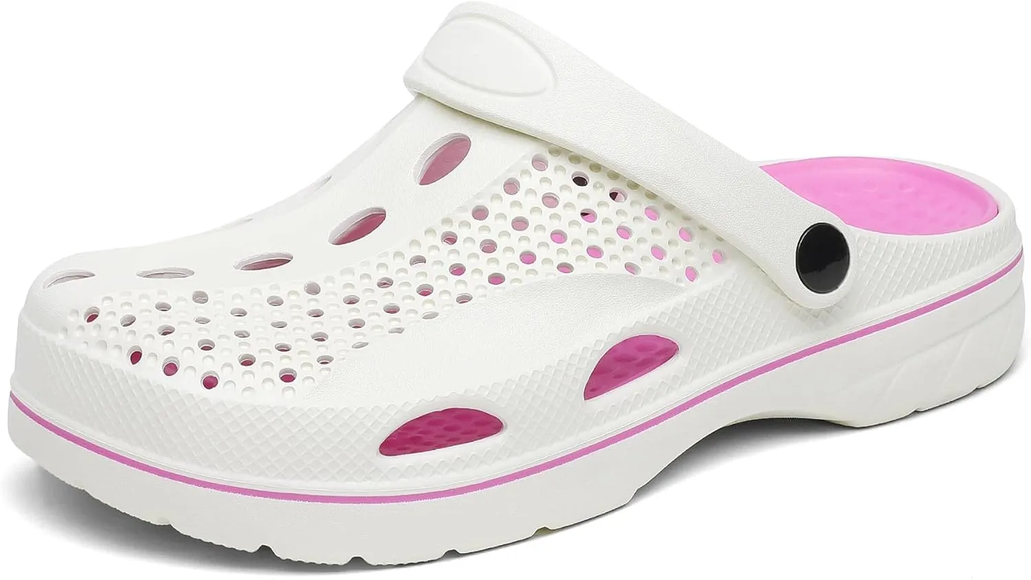 SOSOWHLTE Men's and Women's Arch Support Clogs Garden Shoes Slip-on Outdoor Beach Slippers with Removable Cushion Insole
