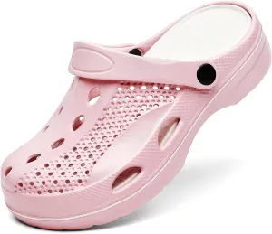 SOSOWHLTE Men's and Women's Arch Support Clogs Garden Shoes Slip-on Outdoor Beach Slippers with Removable Cushion Insole