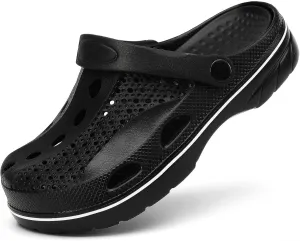 SOSOWHLTE Men's and Women's Arch Support Clogs Garden Shoes Slip-on Outdoor Beach Slippers with Removable Cushion Insole