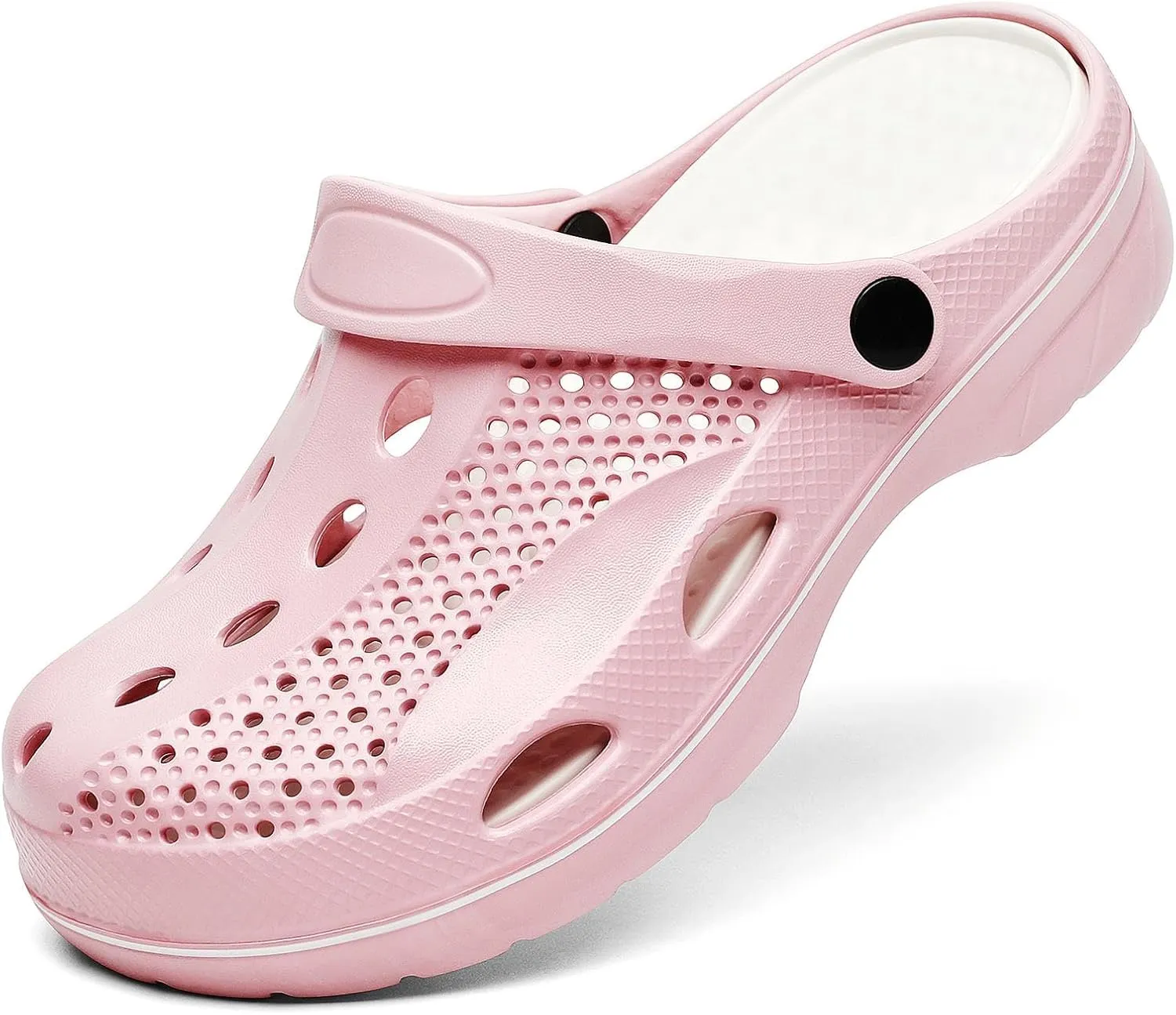 SOSOWHLTE Men's and Women's Arch Support Clogs Garden Shoes Slip-on Outdoor Beach Slippers with Removable Cushion Insole