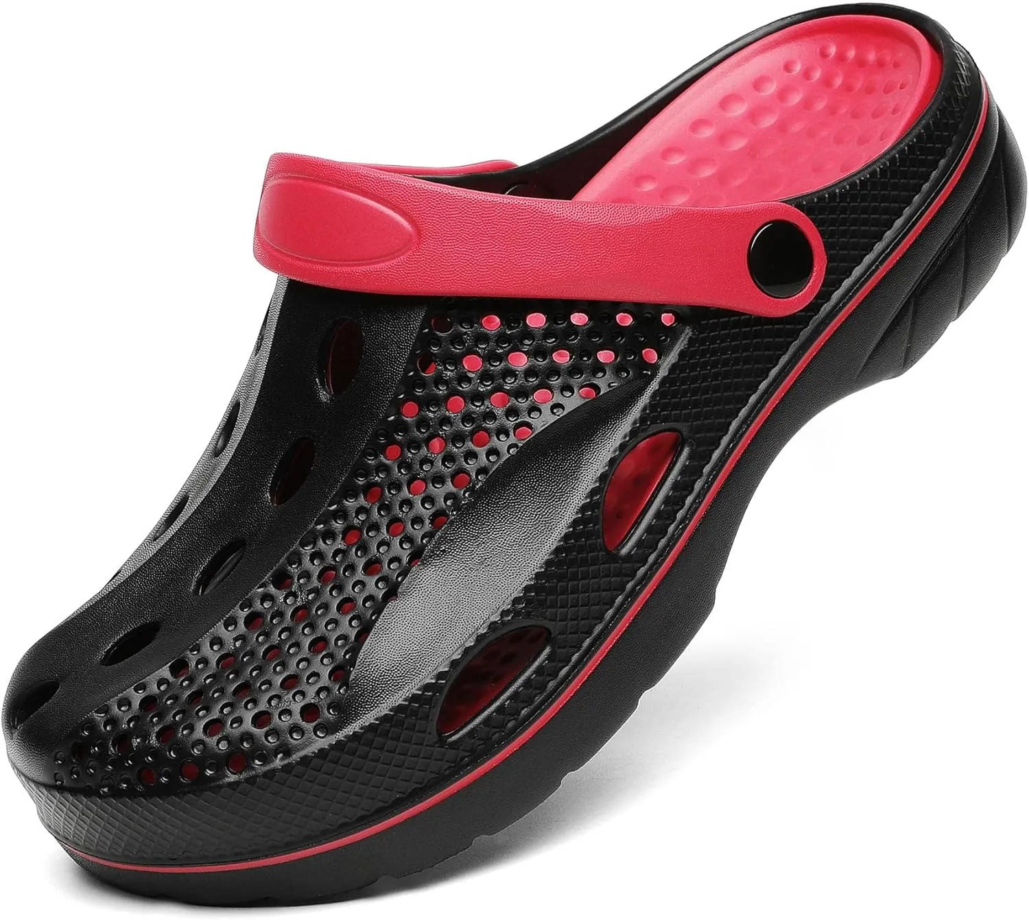 SOSOWHLTE Men's and Women's Arch Support Clogs Garden Shoes Slip-on Outdoor Beach Slippers with Removable Cushion Insole