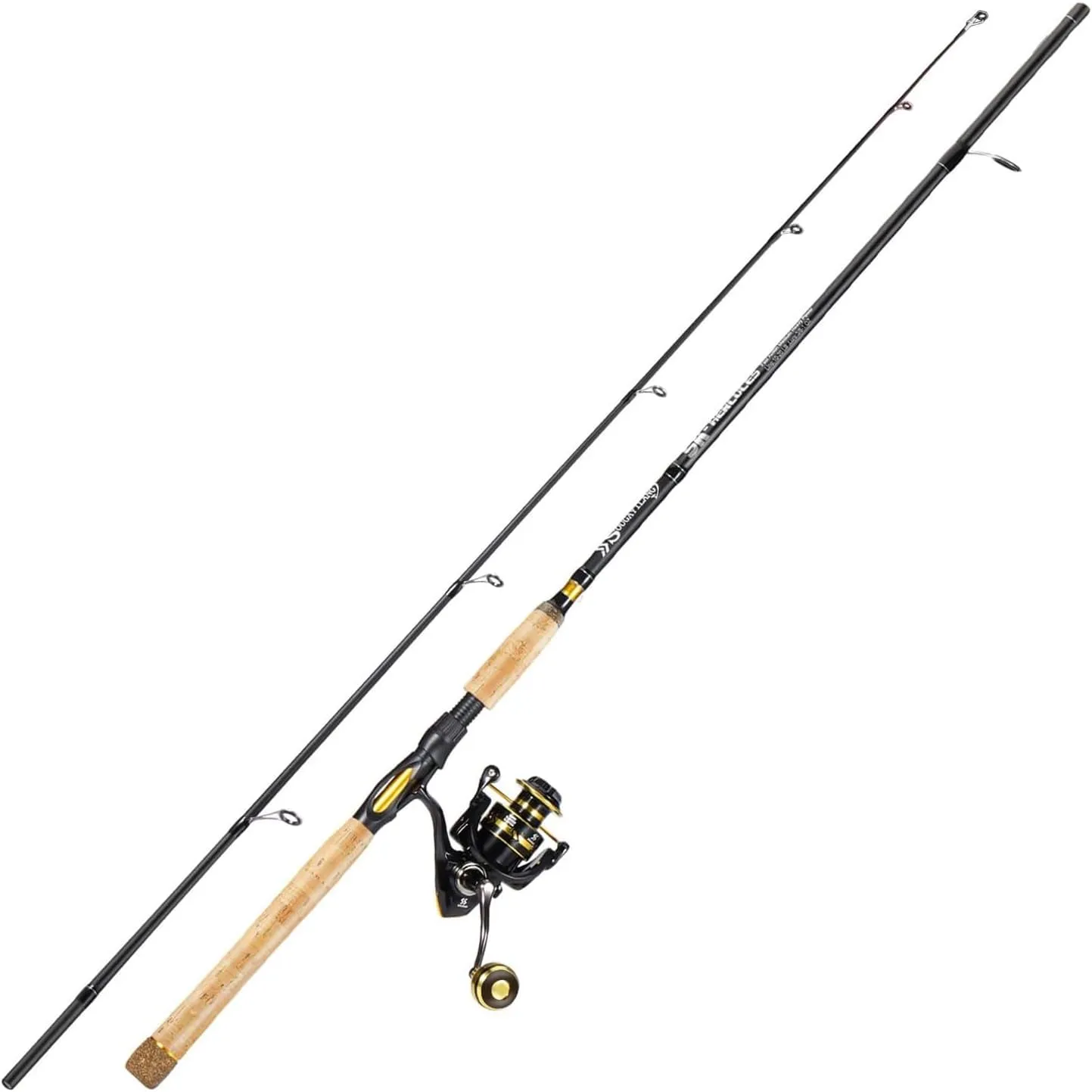Sougayilang 7’ Fishing Rod and Reel Spinning Combo, 2 Piece Fishing Rod, Size 4000 Reel, Right/Left Handle Position, Suitable for Inshore Fishing