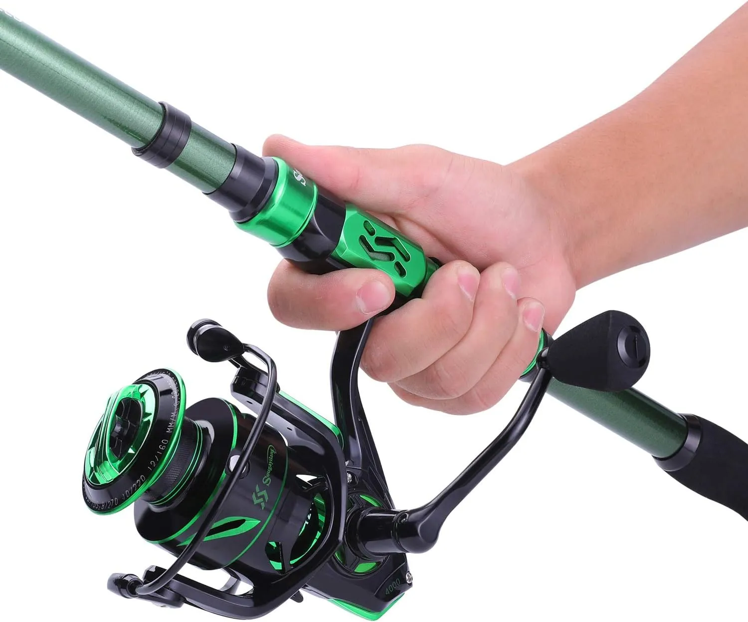 Sougayilang Fishing Rod Reel Combinations, 24 Ton Carbon Fiber, Portable Telescopic Fishing Rod Spinning Reels for Travel Saltwater Freshwater Fishing Gifts for People