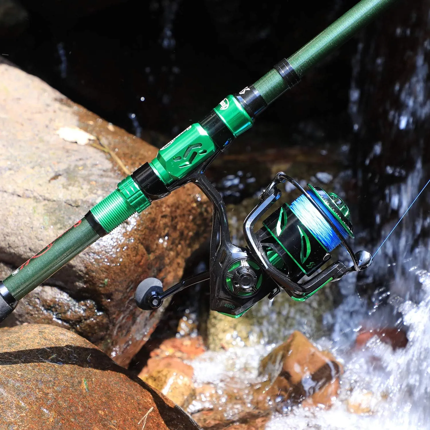Sougayilang Fishing Rod Reel Combinations, 24 Ton Carbon Fiber, Portable Telescopic Fishing Rod Spinning Reels for Travel Saltwater Freshwater Fishing Gifts for People