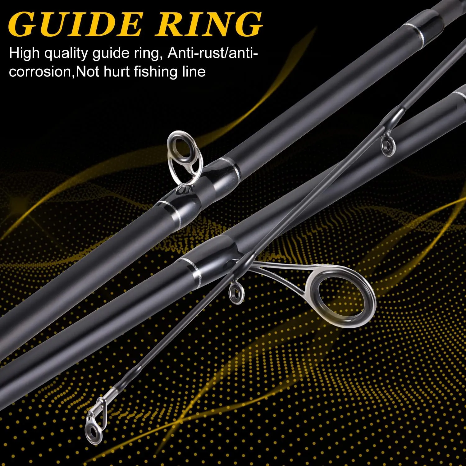 Sougayilang Inshore Saltwater Fishing Rods, Spinning Rods and Casting Rods with AAA Cork Handles,IM7 Toray Carbon Blanks- 7'