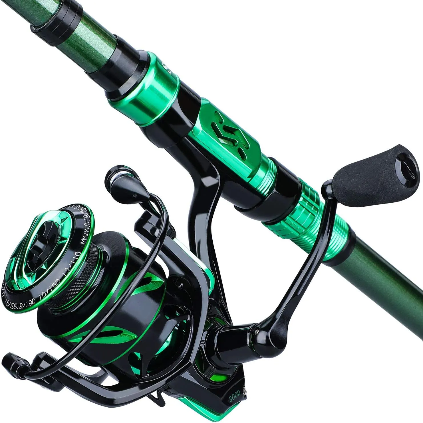 Sougayilang Telescopic Fishing Rod - 24 Ton Carbon Fiber,CNC Machined Reel Seat, Comfortable EVA Handle, Travel Fishing Rod for Bass Trout Fishing