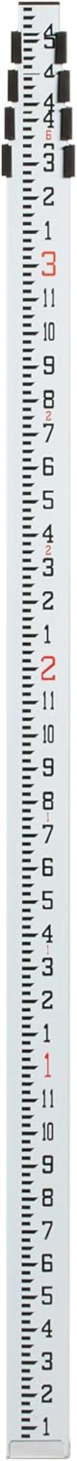 Spectra Precision GR152 Telescopic 5 Section, Rugged Aluminum Grade Rod, Inches (8ths), 15 ft Length, Silver