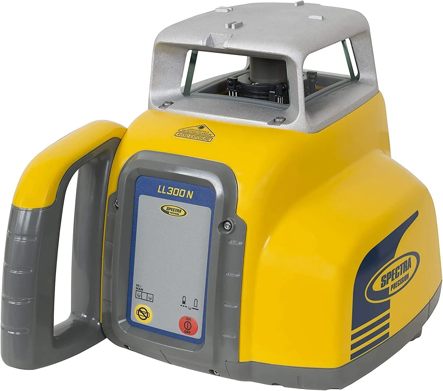 Spectra Precision LL300N-1 Laser Level, Self Leveling Kit with HL450 Receiver, Clamp, 15' Grade Rod / 10ths and Tripod , Yellow