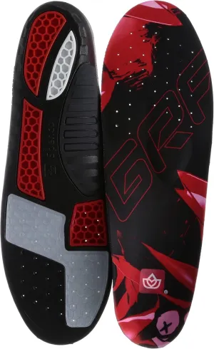 Spenco GRF Basketball Maximum Performance Insoles (#5 Men 12-13, Black/Red)