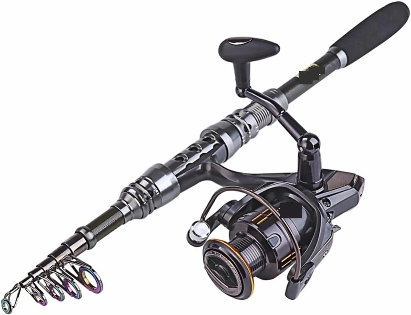 Spinning Fishing Rod Combo 1.8-3.6m Telescopic Fishing Rod and 14BB Spinning Fishing Reel Wheel Set Fishing Rod Kit Leisurely