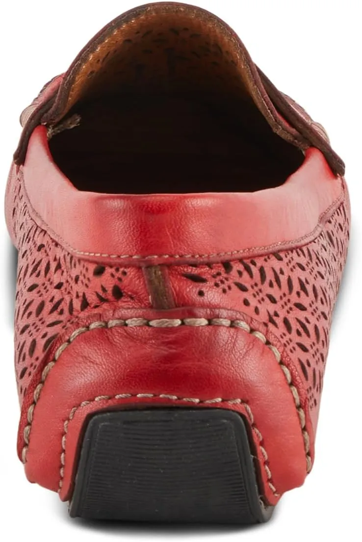 Spring Step Crain Women's Laser-Cut Out Moccasin with Removable Insole