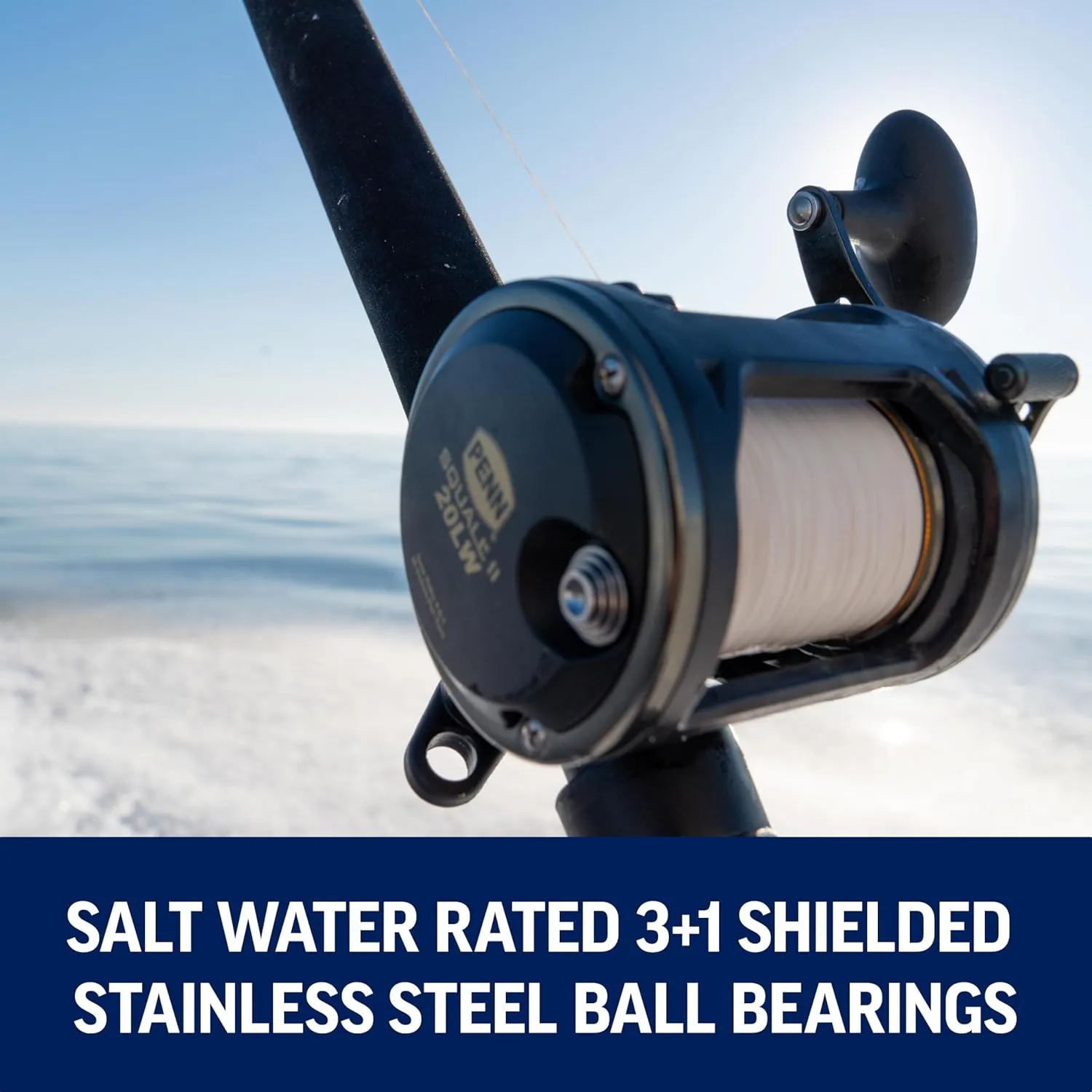 Squall II Level Wind Conventional Reel and Fishing Rod Combo