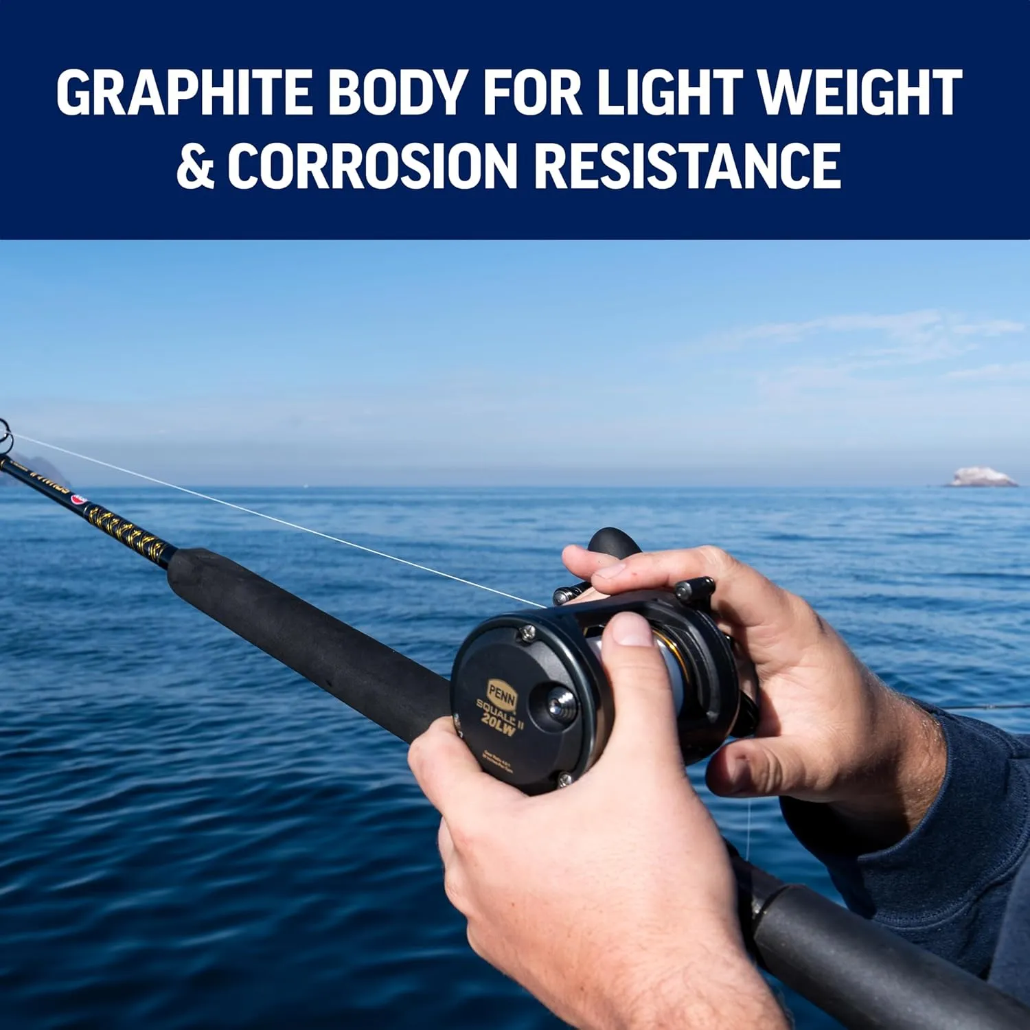 Squall II Level Wind Conventional Reel and Fishing Rod Combo