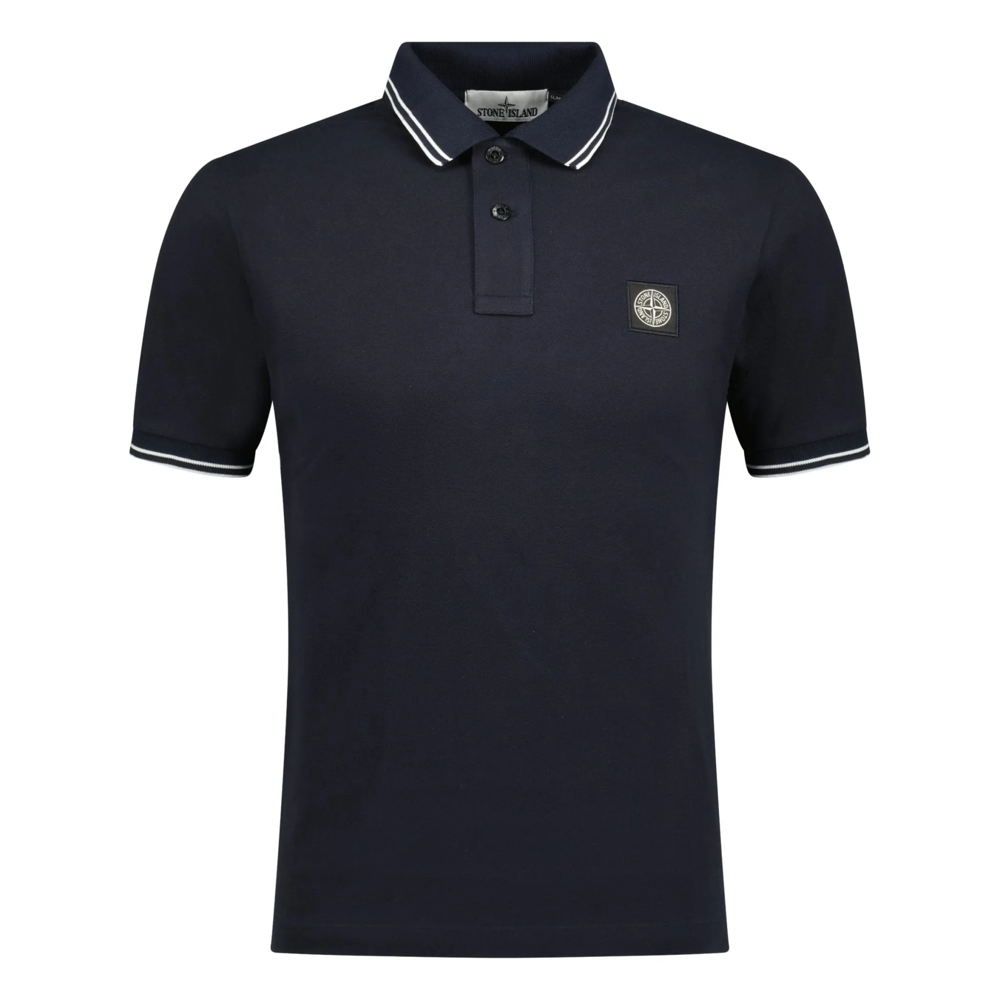Stone Island Compass Logo Polo Dark Navy