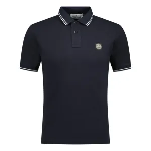 Stone Island Compass Logo Polo Dark Navy